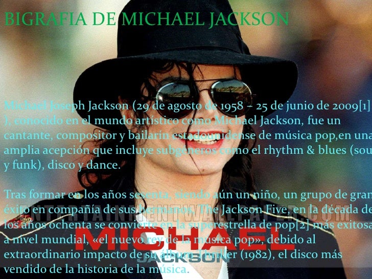 Biografia y discografia de mj