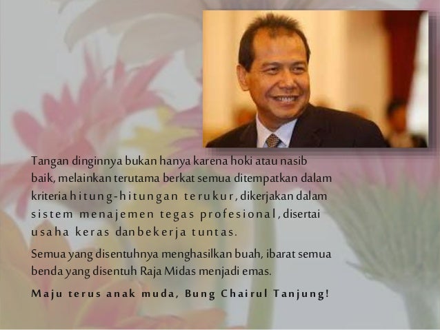 Biografi Chairul Tanjung Biografi Chairul Tanjung