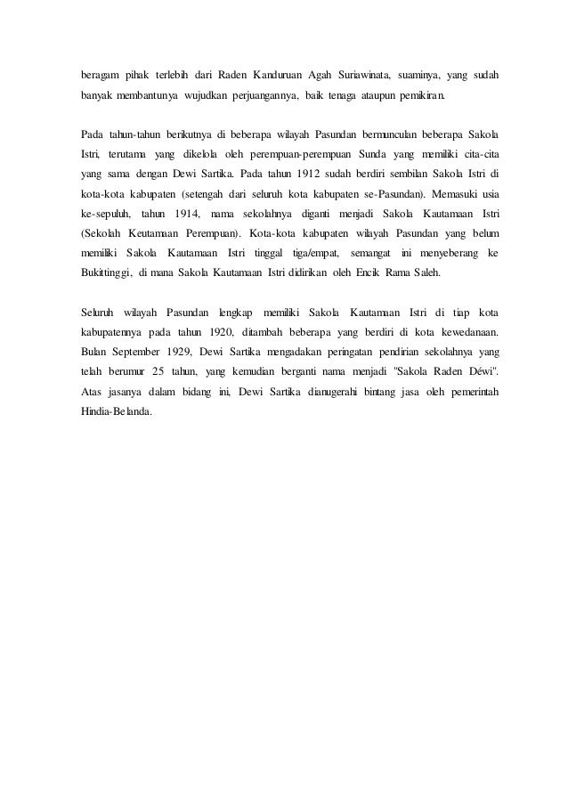 Biografi dewi sartika