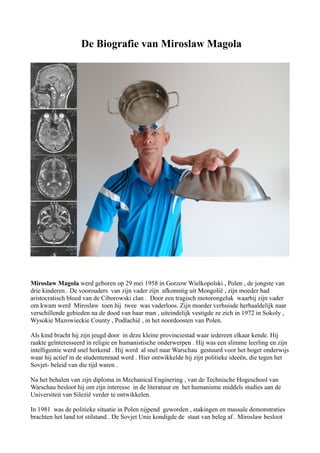 Biografie Miroslaw Magola | PDF