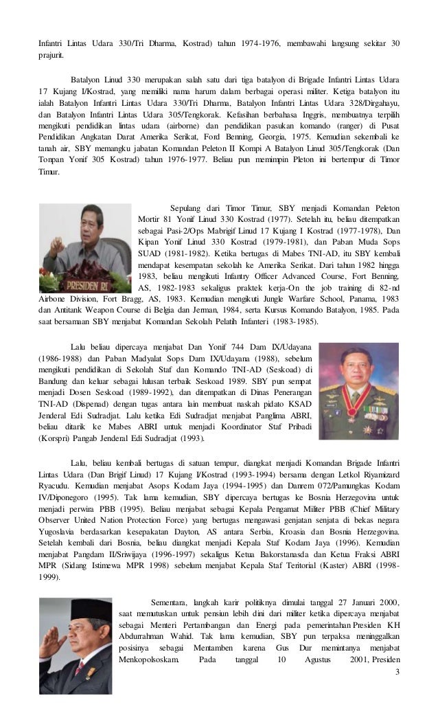 Biografi Susilo Bambang Yudhoyono