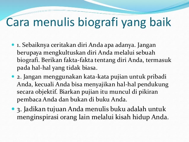 Contoh Autobiografi Dari Lahir Sampai Sma - Contoh Mute