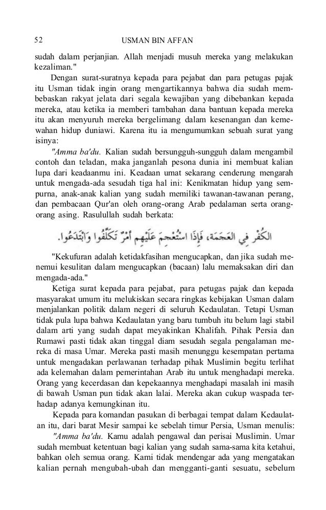 Biografi Utsman Bin Affan Bagian 02