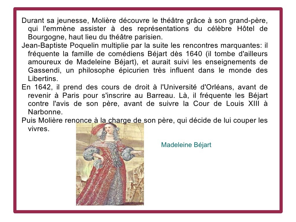 Courte Biographie De Molière En 10 Lignes