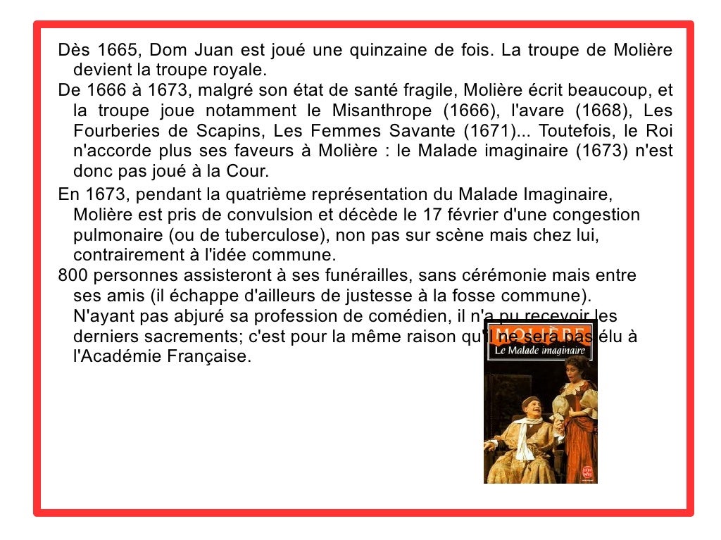 Courte Biographie De Molière En 10 Lignes