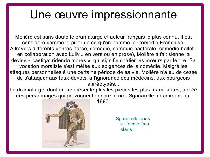 Quelle Est La Profession Du Père De Molière