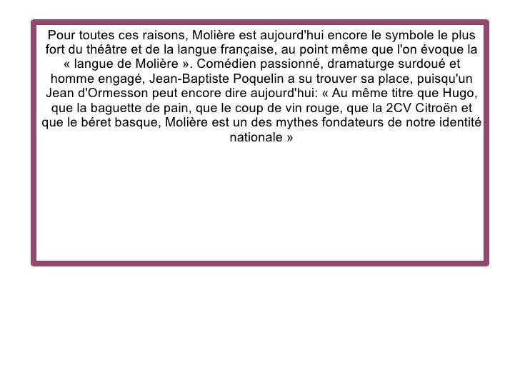 Courte Biographie De Molière En 10 Lignes