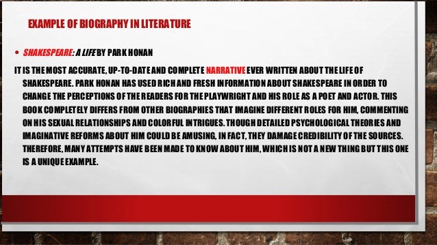 what is a biography definition