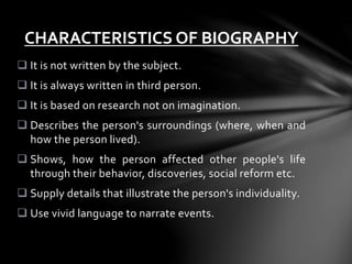 Biography | PPTX