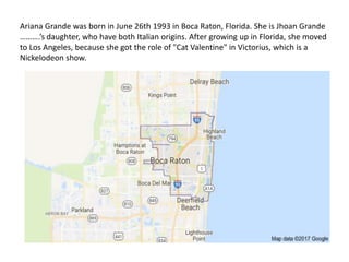 Biography ariana grande | PPTX