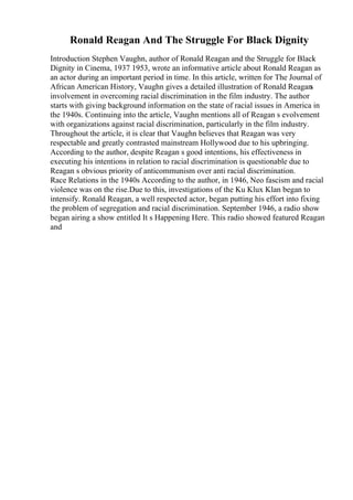 Biography Essay Examples | PDF