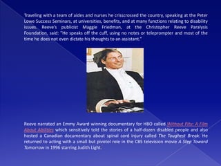 Biography of christopher reeves part ii | PPTX