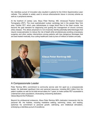 Biography of Klaus Peter Rentrop MD | New York, NY | PDF