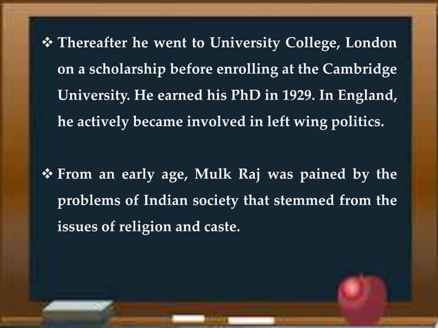 Biography of mulk raj anand. | PPTX | Sikhism | Religion & Spirituality