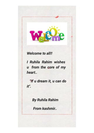 Biography of ruhila rahim