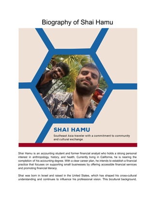 Biography of Shai Hamu | PDF