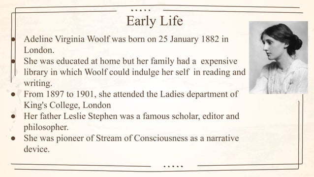 Biography of Virginia Woolf | PDF