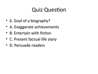 CNF Class Biography_Quiz_PPT.pptx (sample) | PPTX