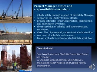 support of the Quality Control efforts, 