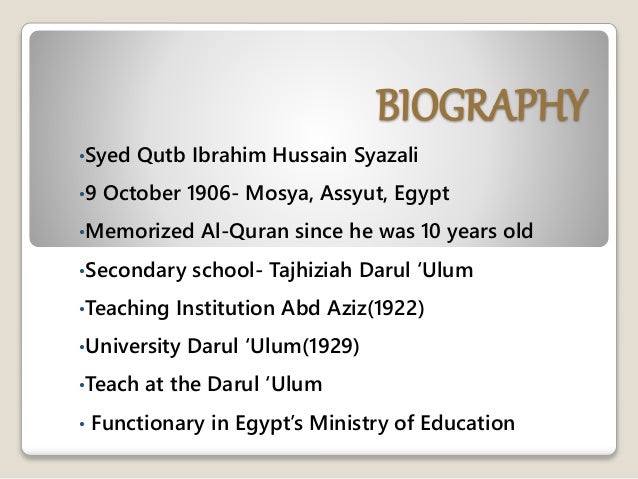 presentation biography