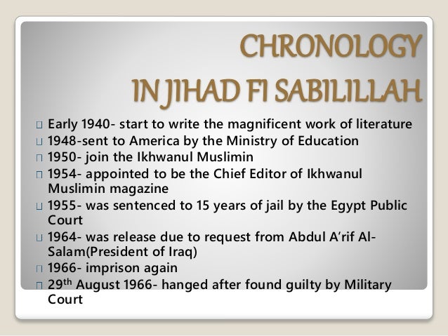 Biography Syed Qutb Ungs Presentation