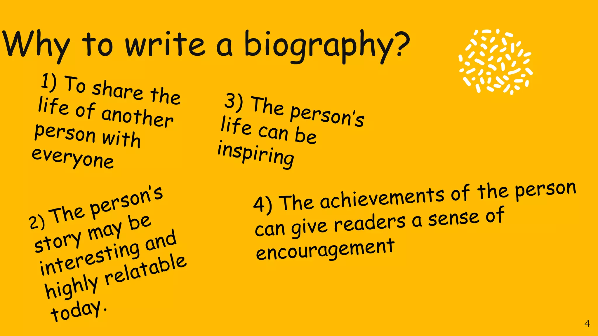 Biography visual data 5