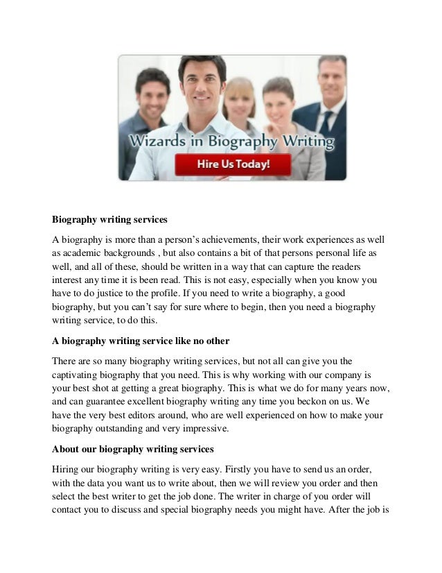 biography writing service