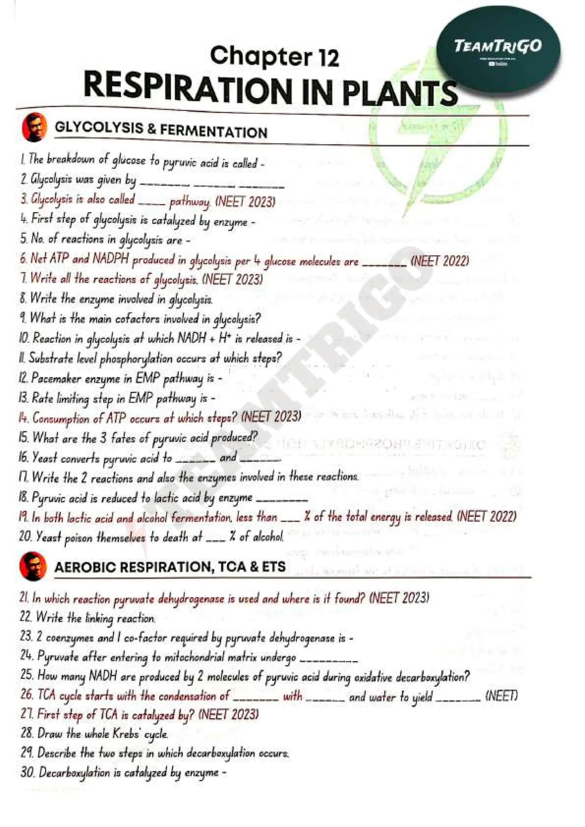Biohack- class 11 and 12 NEET Parth Goyal