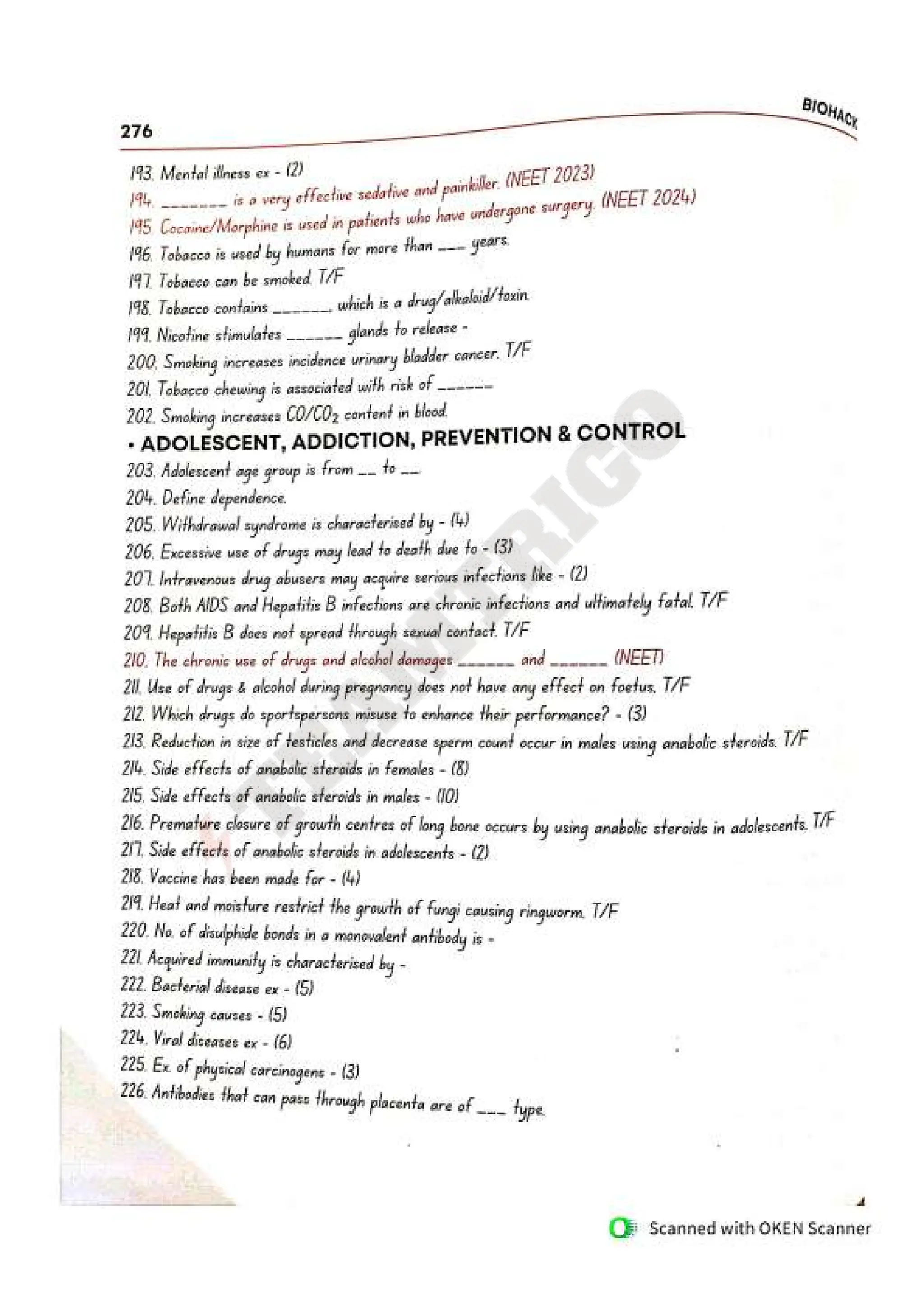 Biohack- class 11 and 12 NEET Parth Goyal