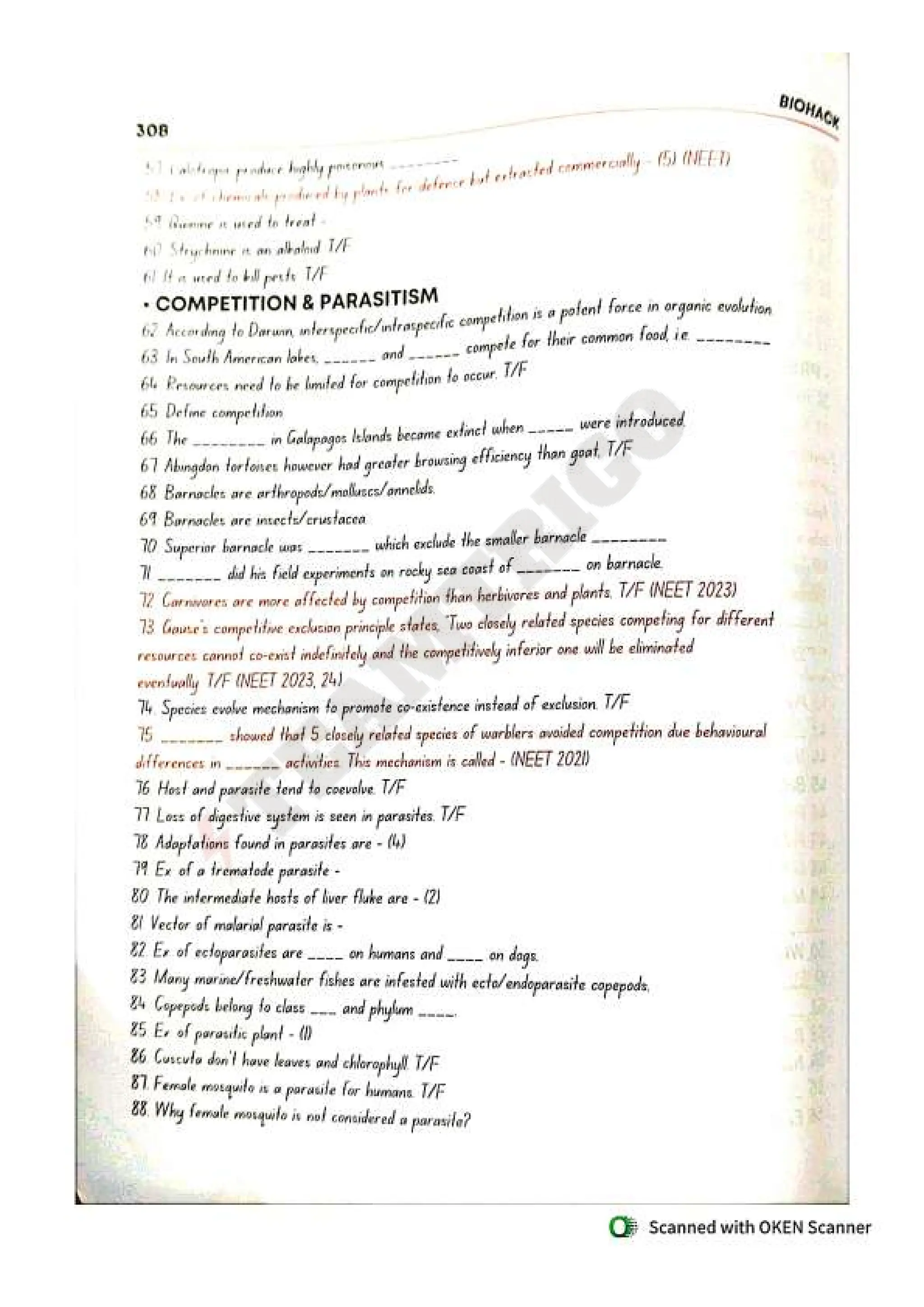 Biohack- class 11 and 12 NEET Parth Goyal