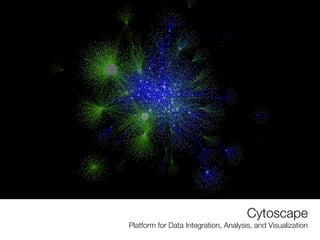 Cytoscape
Platform for Data Integration, Analysis, and Visualization
 