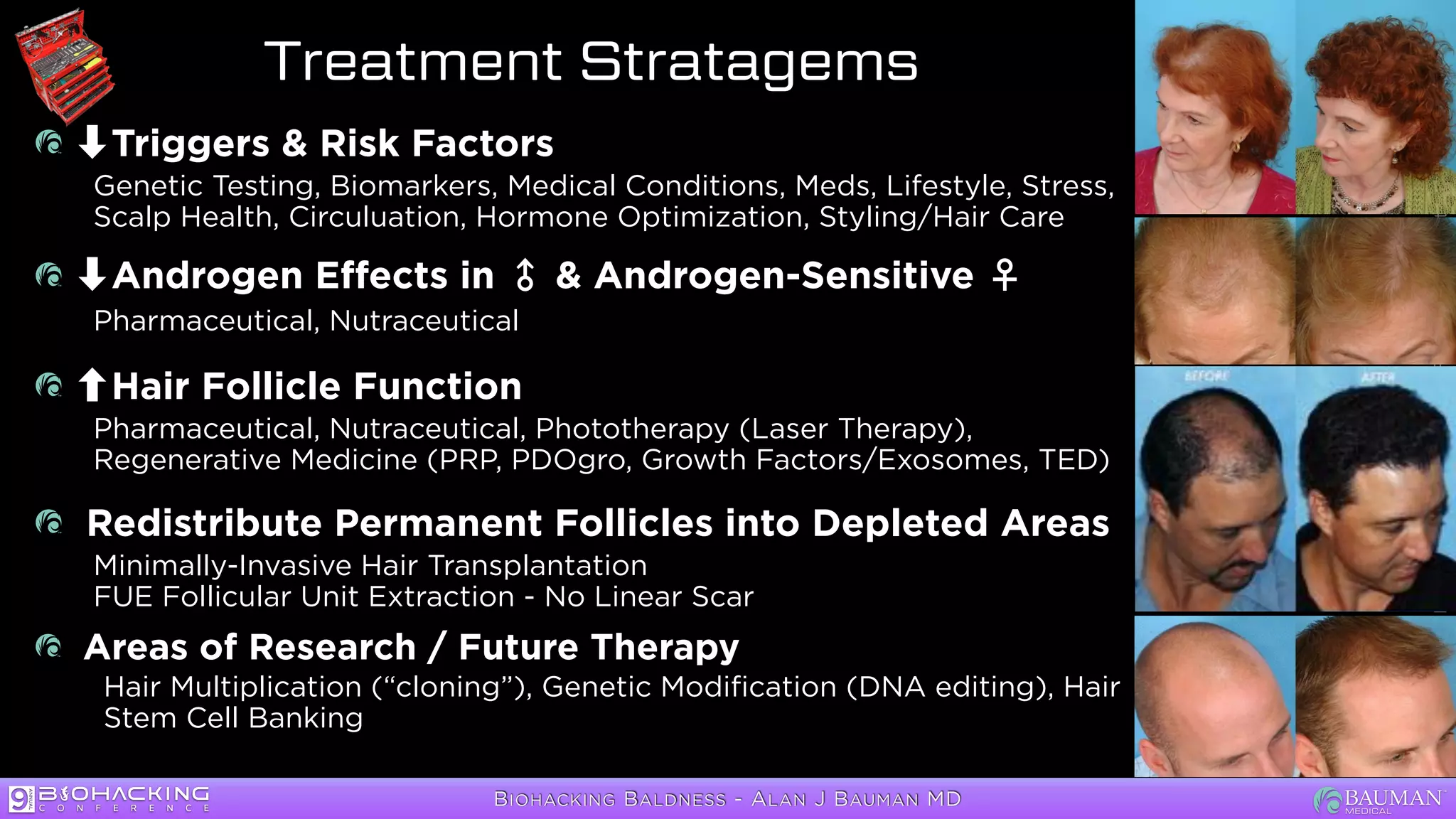 Biohacking2023_Biohacking Baldness_DrAlanBauman_V2_lowres.pdf | Shaving ...