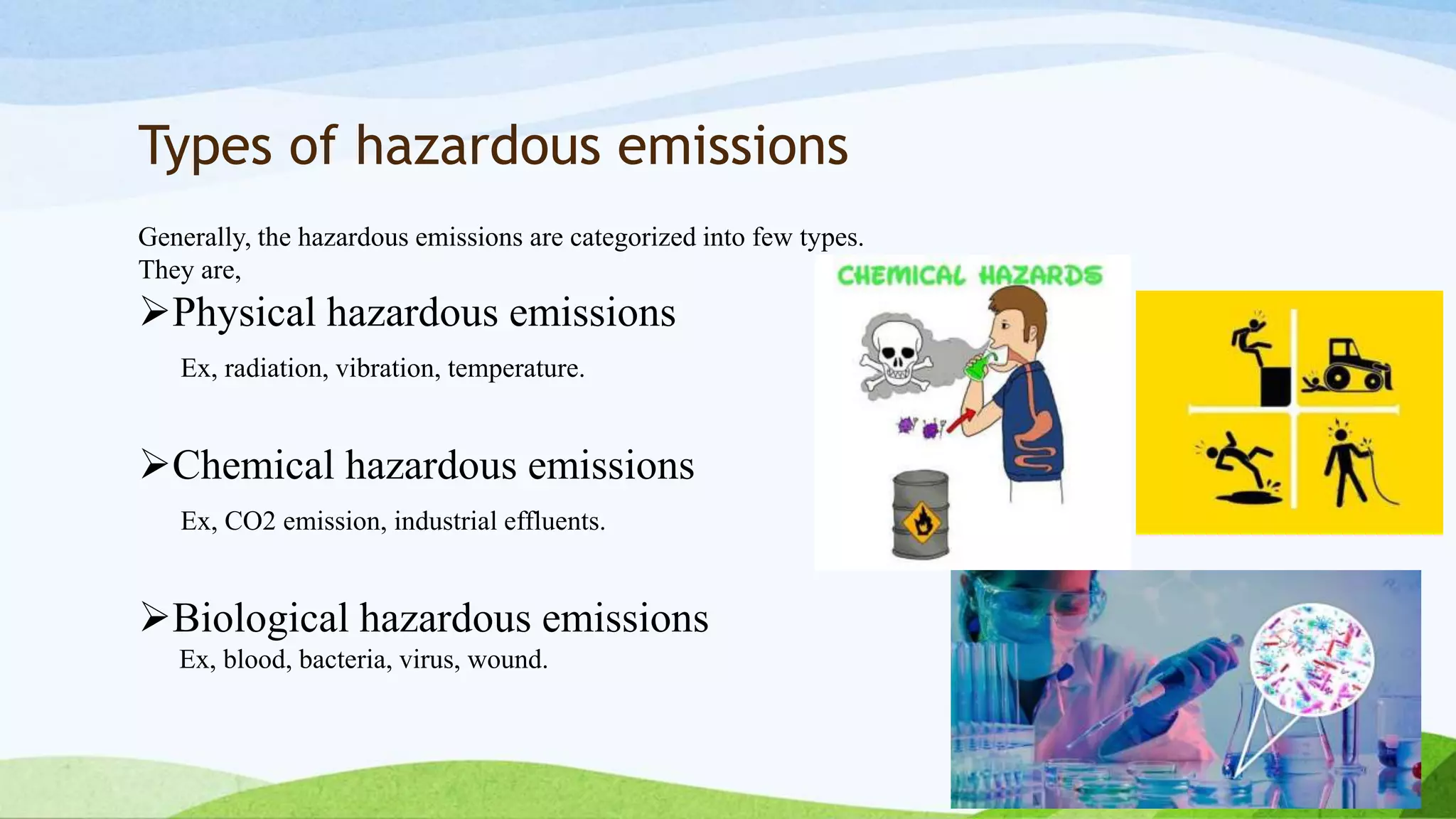 High Emisive Things. Examples Biohazards | PPTX