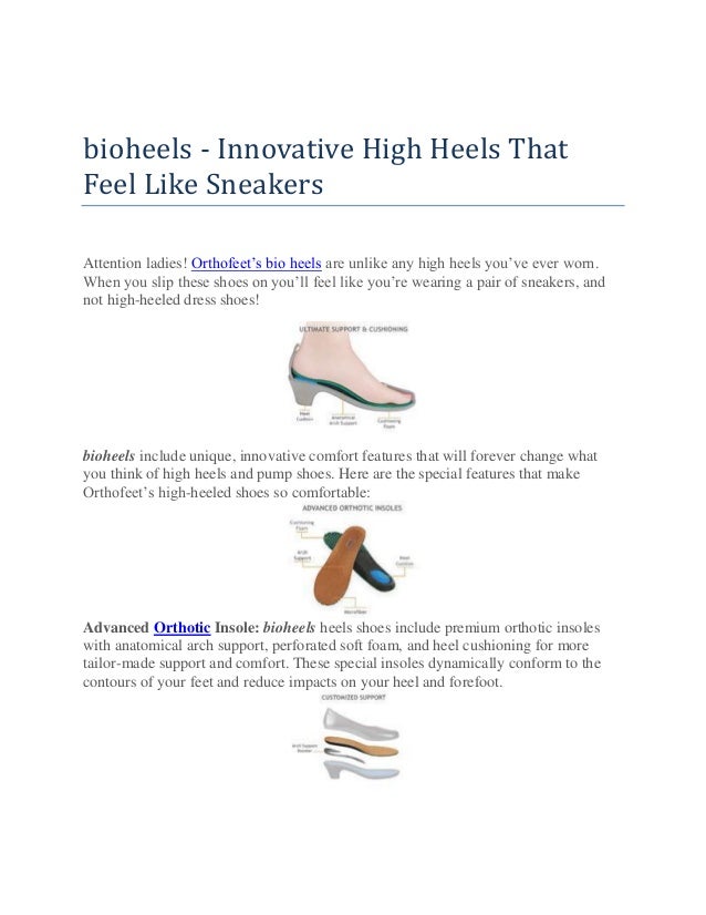 orthotic high heels
