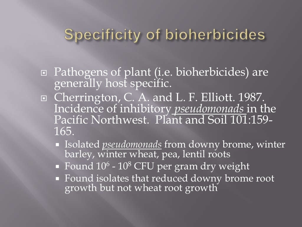 Bioherbicides
