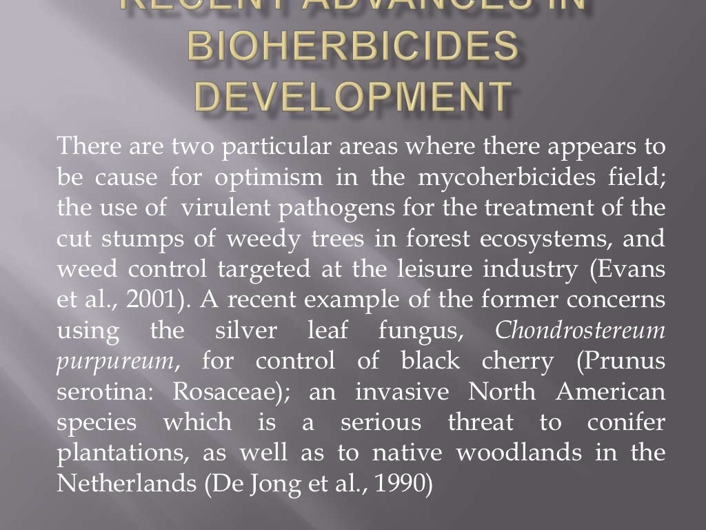 Bioherbicides