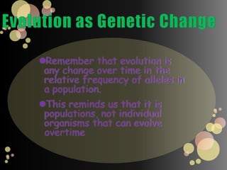 The biological species concept is the most widely accepted species concept. It defines species in terms of interbreeding. For instance, Ernst Mayr defined a species as follows: "species are groups of interbreeding natural populations that are reproductively isolated from other such groups."The biological species concept explains why the members of a species resemble one another, i.e. form phenetic clusters, and differ from other species.This explanation should be compared with that given by the ecological species concept.Interbreeding between species is prevented by isolating mechanisms.Many biologists, including Richard Dawkins, define a species by the biological species concept.When two organisms breed within a species, their genes pass into their combined offspring. As this process is repeated, the genes of different organisms are constantly shuffled around the species gene pool. The shared gene pool gives the species its identity. By contrast, genes are not (by definition) transferred to other species, and different species therefore take on a different appearance. 