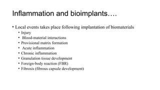 BIOIMPLANT.pptx compactibility and mechanics of implants | PPTX