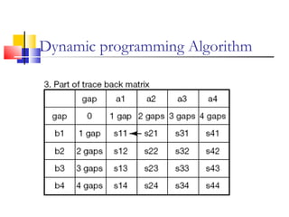 Dynamic programming Algorithm
 