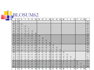 BLOSUM62
 