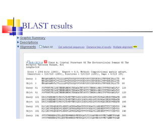 BLAST results
 