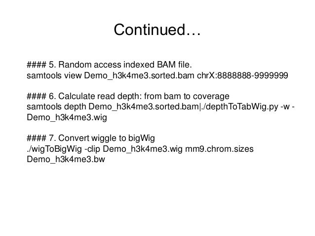 next generation sequencing data format and visualization with ngs plo samtools format