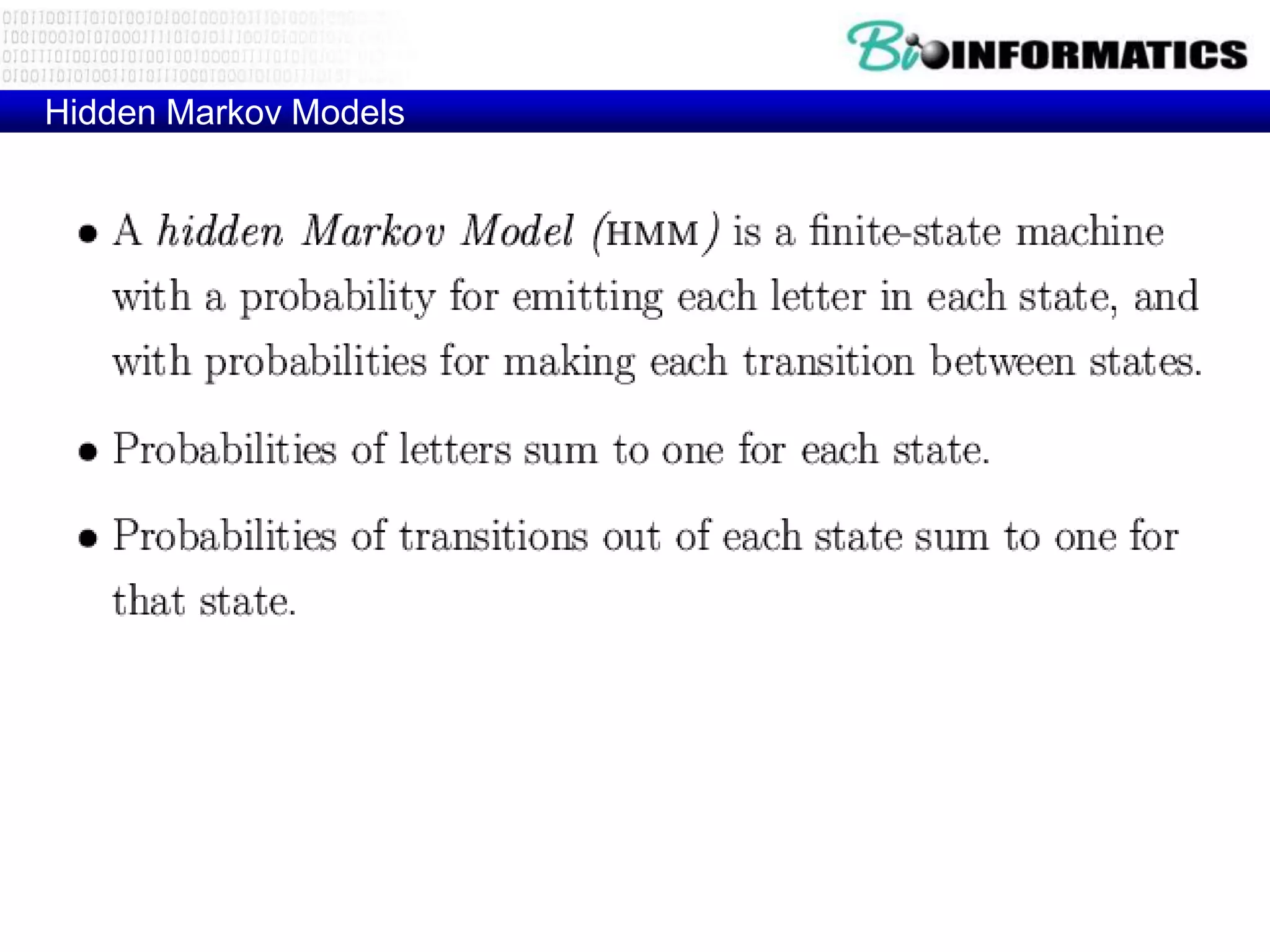 Hidden Markov Models
 