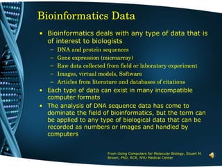 Bioinformatics | PPT