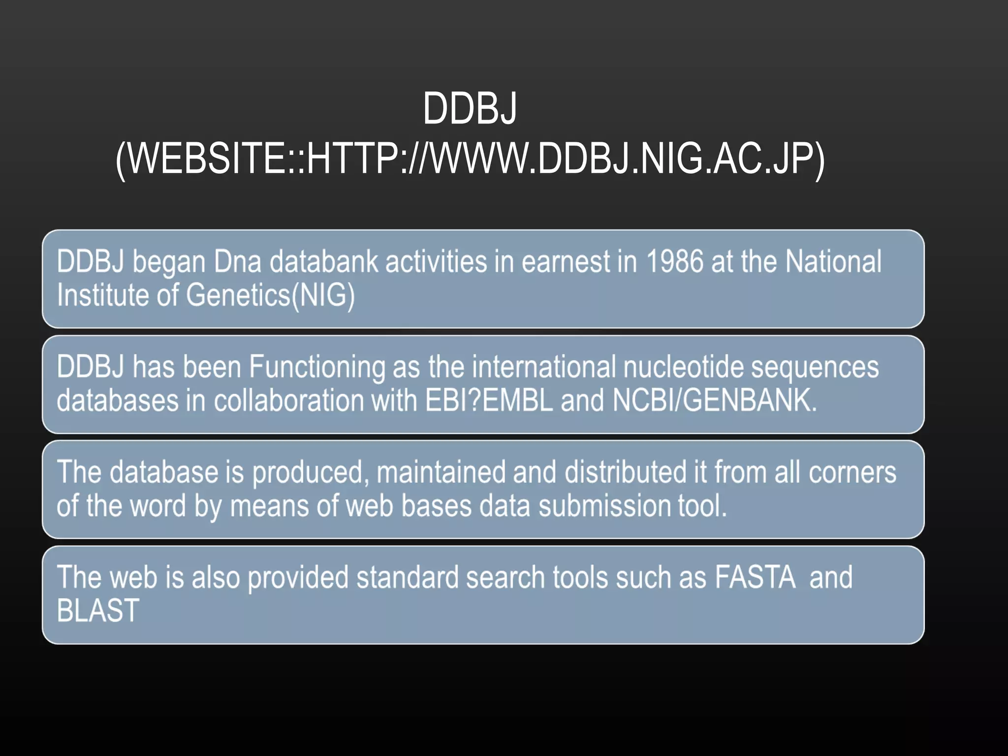 DDBJ (WEBSITE::HTTP://WWW.DDBJ.NIG.AC.JP) 