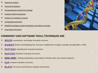 Bioinformatics | PPTX | Biotech and Biomedical Industry | Industries
