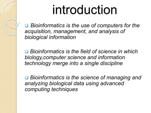 Bioinformatics | PPT