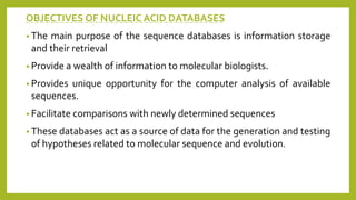 Nucleic Acid Sequence Databases