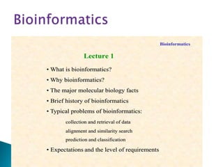 Bioinformatics | PPT