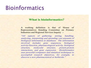 Bioinformatics | PPT